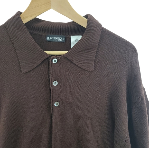 Holt Renfrew Other - Holt Renfrew Virgin Wool Brown Large Men's Sweater Made in Italy